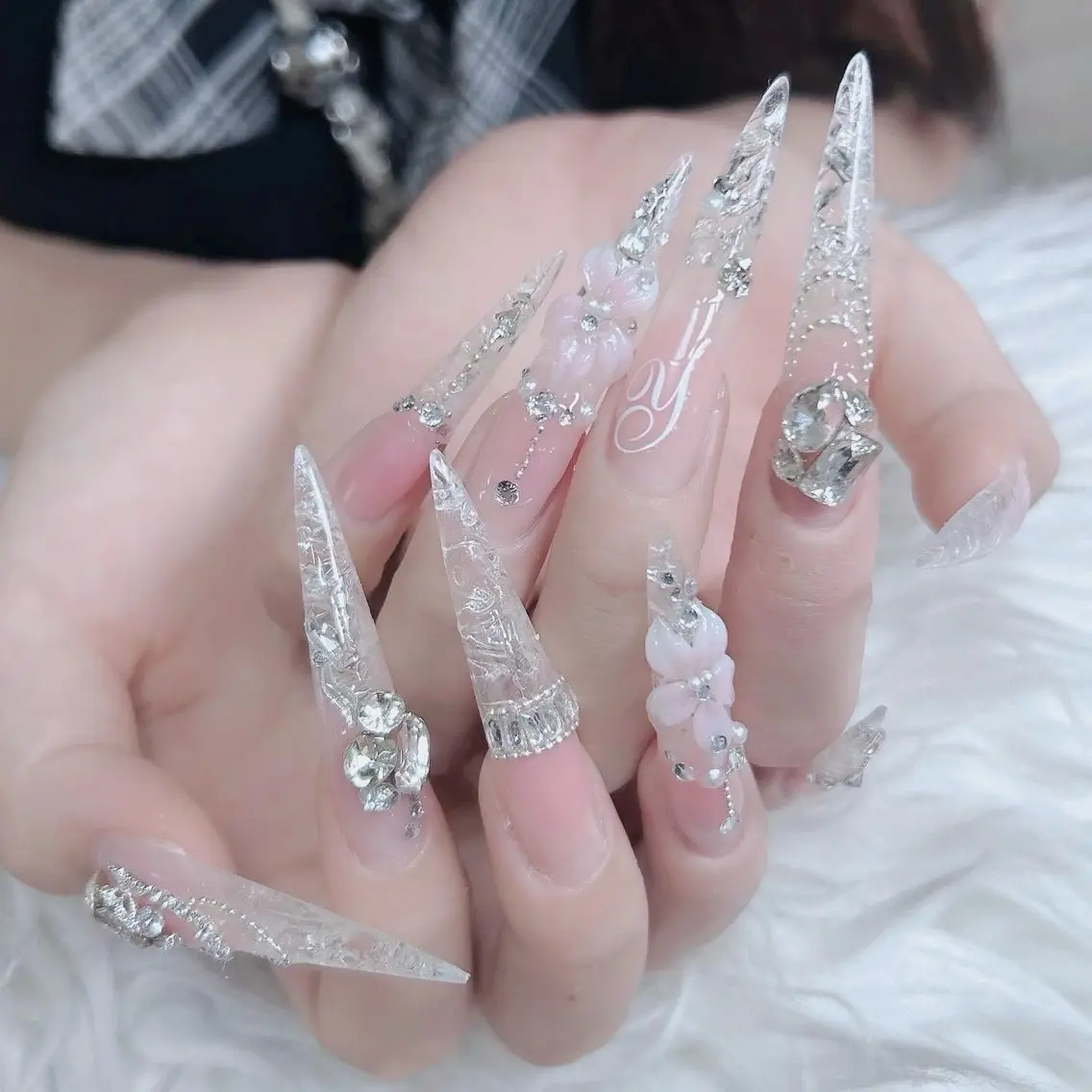 ネイル フットネイル フレンチネイル グラデーション 韓国ネイル ロングネイル ハンドネイル Hani Nail Salonのネイルデザイン