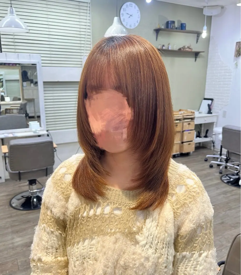 ミディアム miyuu🐈⬛ レイヤー/韓国風ヘアのその他イメージ