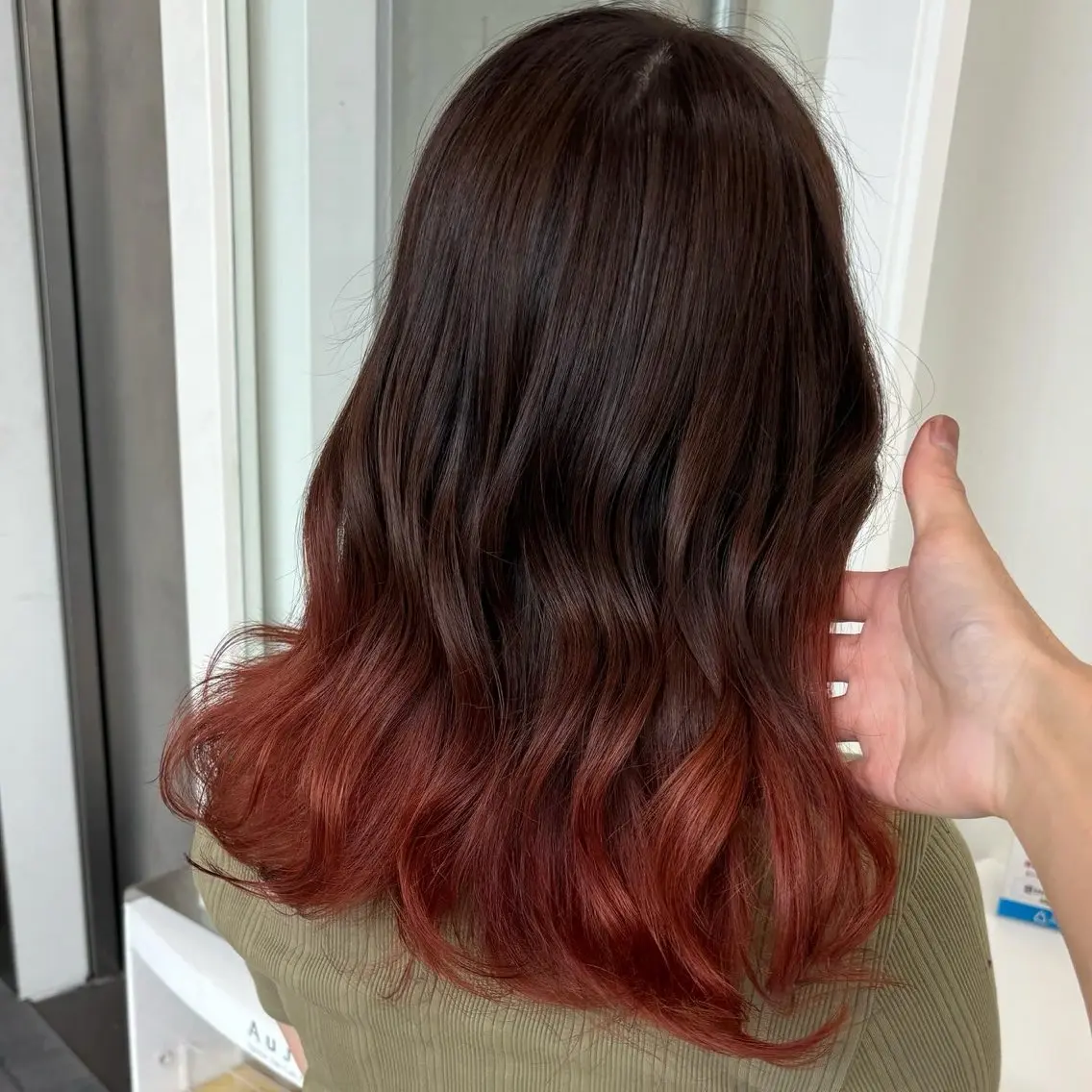 ミディアム カラー グラデーションカラー ヘアカラー トリートメント ⭐️無料!カット モデル募集⭐️夕貴のヘアスタイル