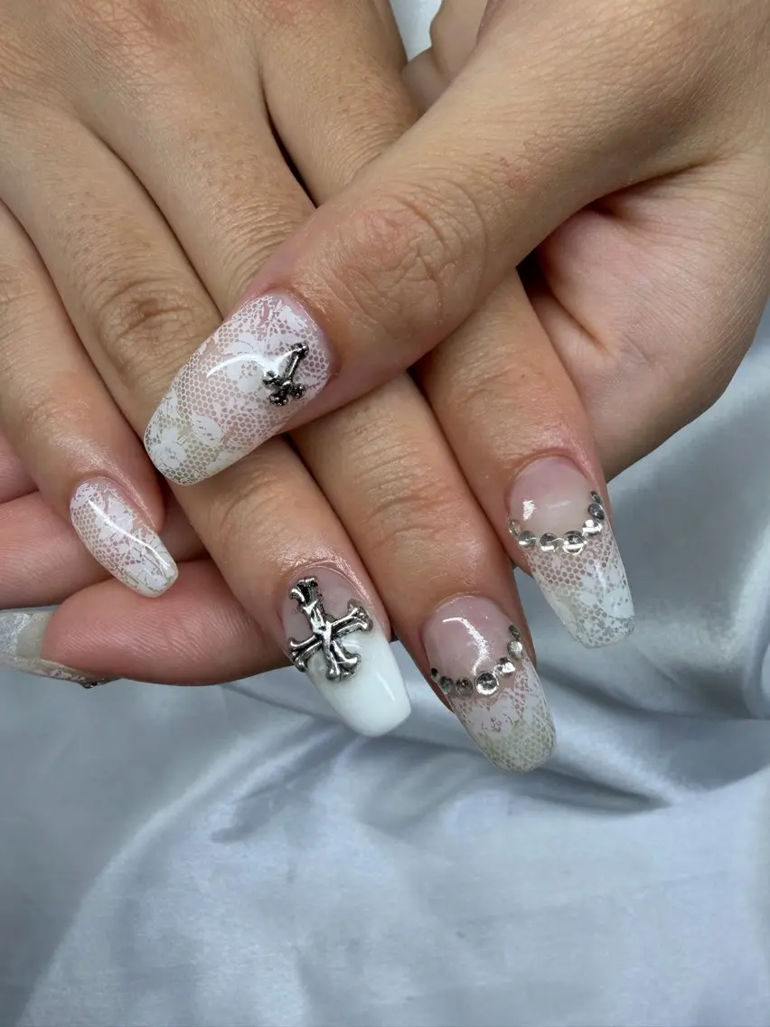 ネイル レース ハンドネイル Mynail プライベートサロンのネイルデザイン