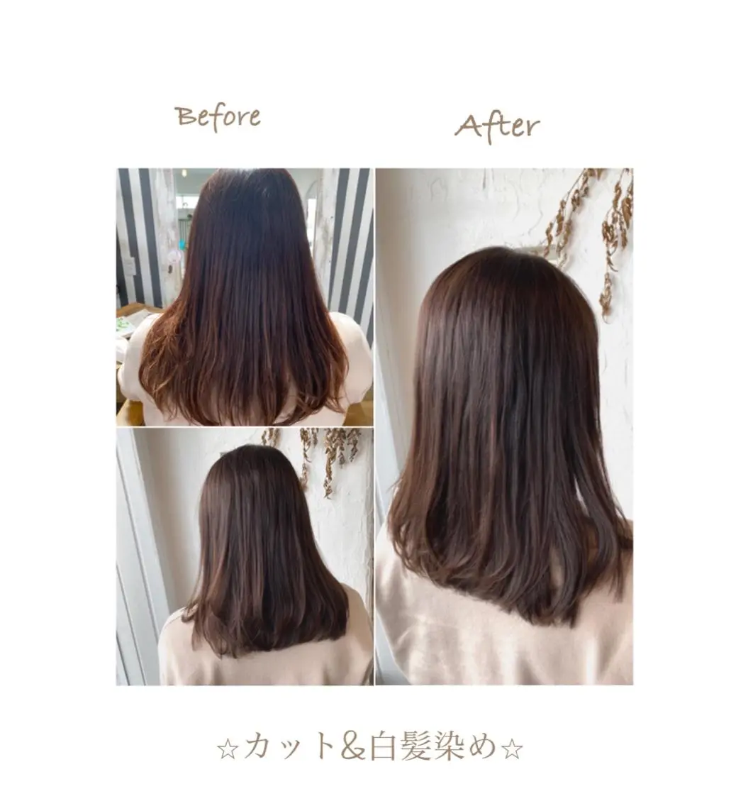 セミロング カラー 豊橋美容院 ソンリエのヘアスタイル