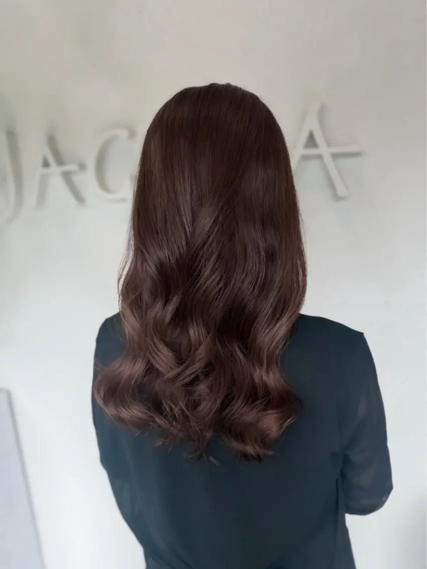セミロング カラー カット ヘアカラー トリートメント 透明感カラー／ 艶感カラー／RAMUのヘアスタイル