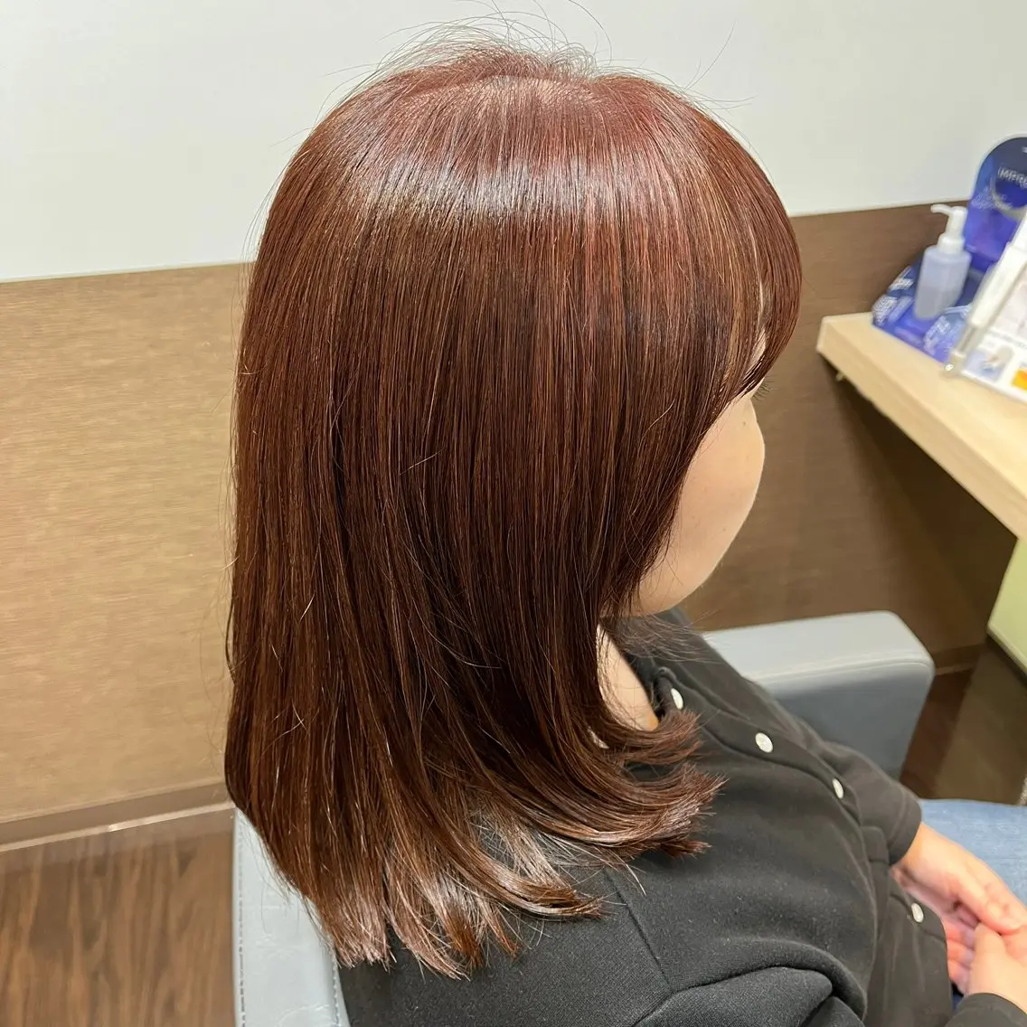 ミディアム カラー ピンクカラー トリートメント 池亀はるな/府中/ モデル募集中🌺のヘアスタイル