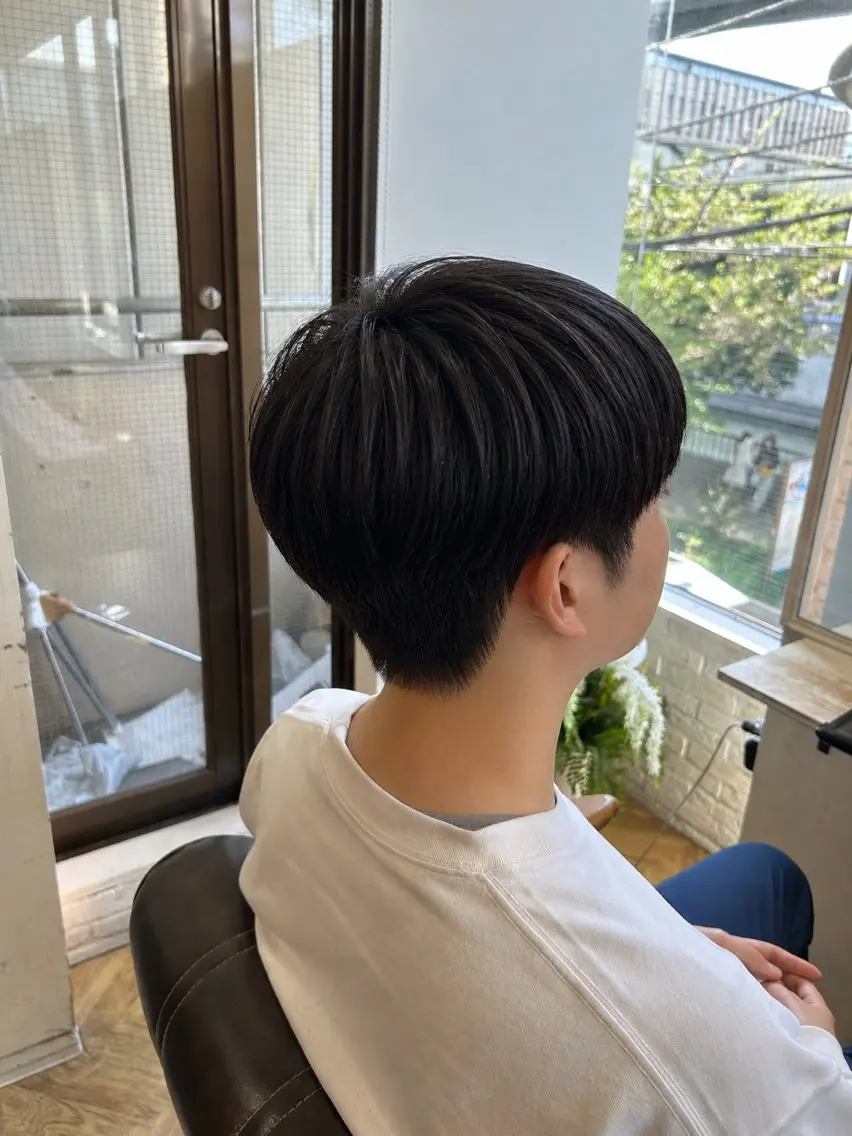 ショート メンズ マッシュ 押川 新太朗のヘアスタイル