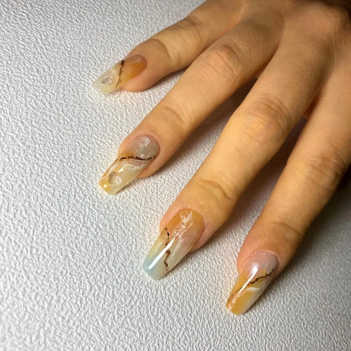 ネイル アートネイル ハート ネイルチップ ハンドネイル Kiffer Ayaのネイルデザイン