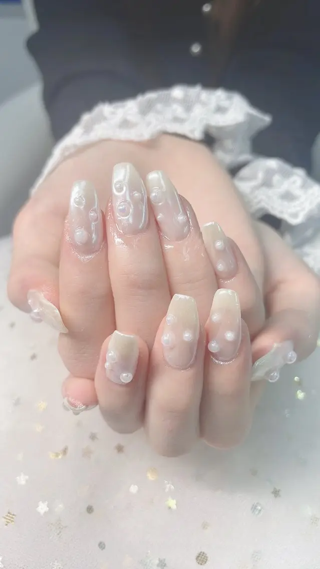 ネイル キラキラネイル 韓国ネイル ネイルチップ ワンホンネイル Anela Nail Studioのネイルデザイン