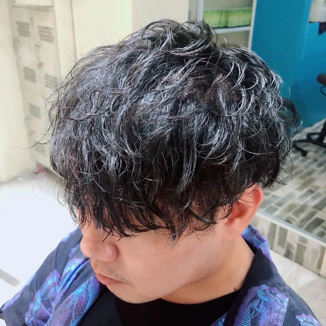 【人気NO.3🥉】✨️メンズカット＋くせ毛風パーマ‼️💇💆‍♂️の写真
