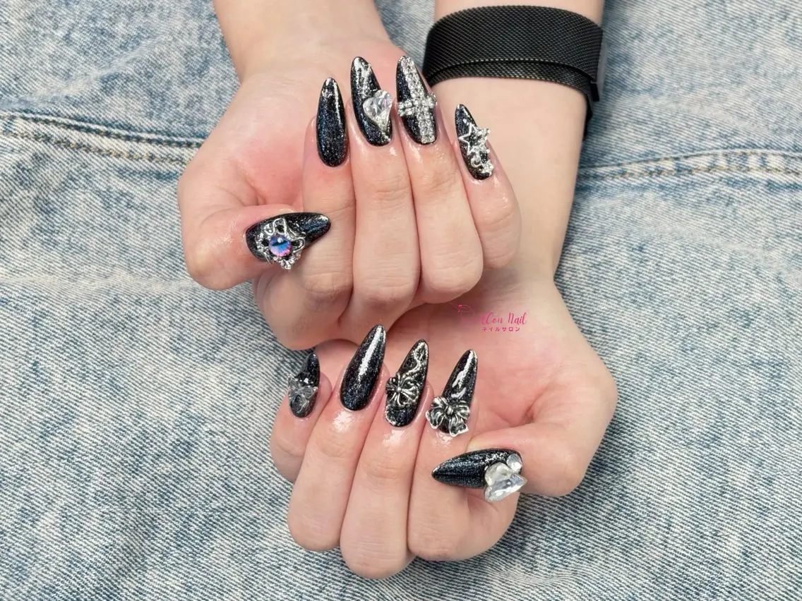 ネイル 桜ネイル 長さ出し フラワーネイル フレンチネイル ジェルネイル ハンドネイル ACon NailSalonのネイルデザイン
