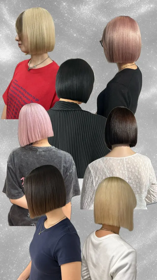 【Tiktok撮影用バッサリボブカット·͜·ᰔᩚ】カット＋トリートメントの写真