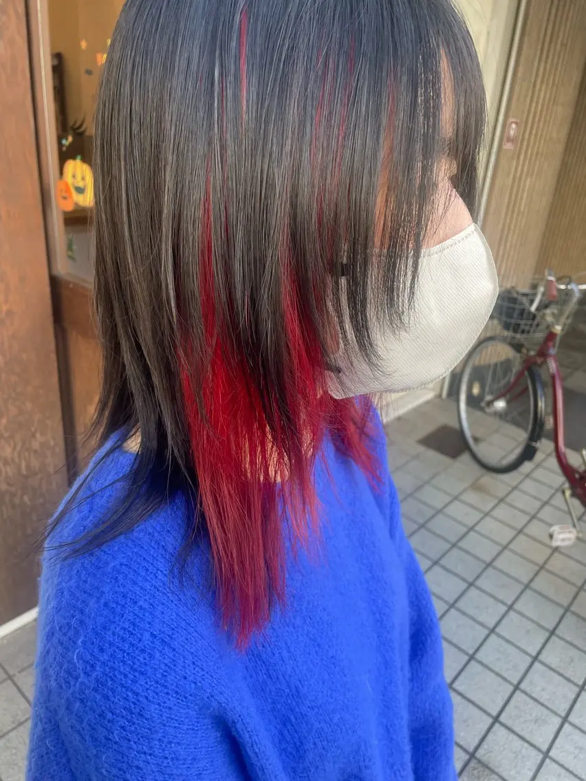 ミディアム カラー カット ヘアカラー MATSURI BASE.AWAJIのヘアスタイル