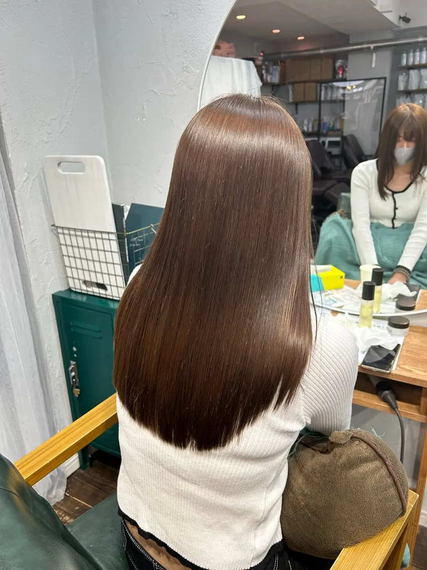 ✨カット＋髪質改善縮毛矯正✨¥23100全体25300の写真