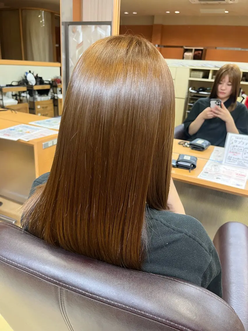 セミロング カラー ベージュカラー ブラウンカラー カラーモデル募集/ 鈴木蓮太のヘアスタイル
