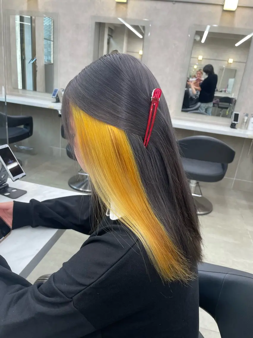 ロング カラー ヘアアレンジ ヘアカラー トリートメント ヘアセット 💗横浜美容室 💗HARUNAのヘアスタイル