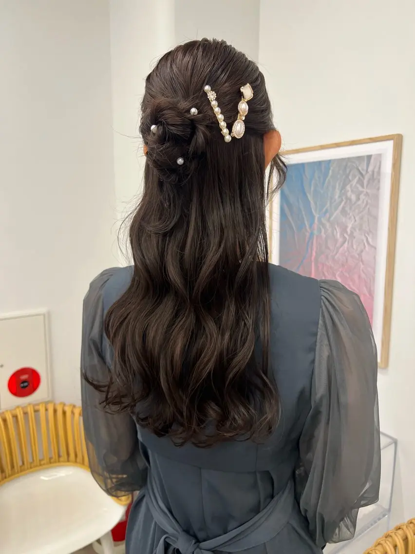 ヘアアレンジ ヘアセット アレンジ/ブラウン カラー HARU🕯のヘアスタイル