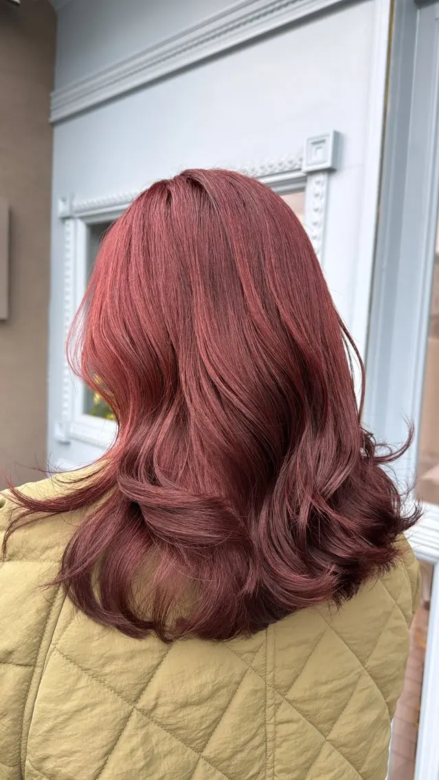 セミロング カラー ブリーチ カット ヘアカラー トリートメント Sakura .のヘアスタイル