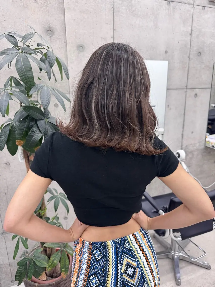 カラー Asami/名古屋/ ハイトーン/デザインのヘアスタイル