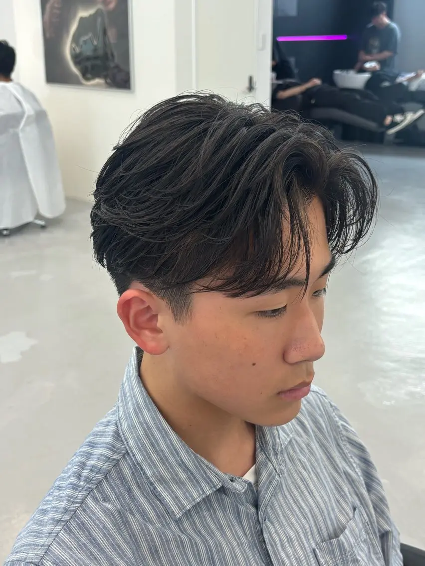 パーマ メンズ 瀧田 翔眞のヘアスタイル