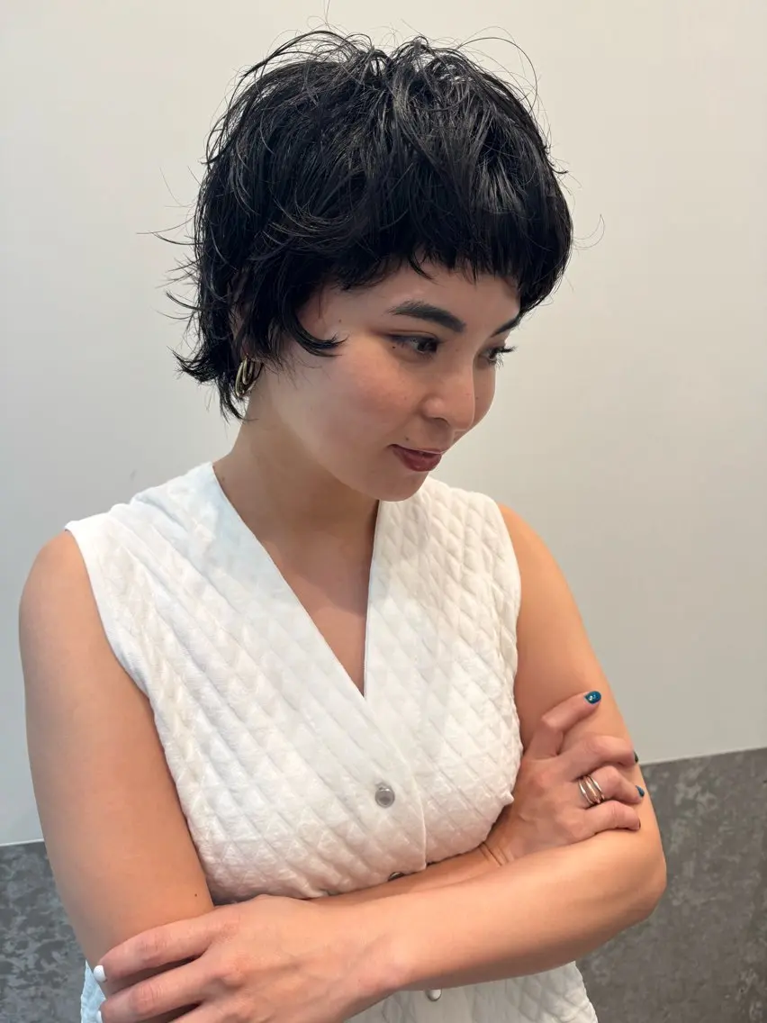 ショート パーマ ショートヘア カット パーマ トリートメント センスをお届けします 大谷将生infpのヘアスタイル