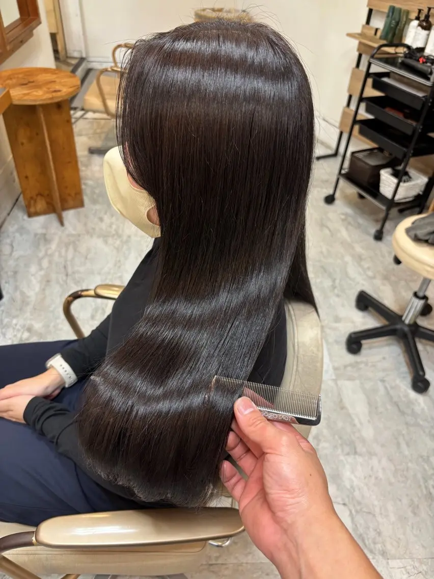 ロング カラー パーマ ヘアアレンジ ヘアカラー トリートメント 似合わせ×店長 🍋Raimu🍋のヘアスタイル