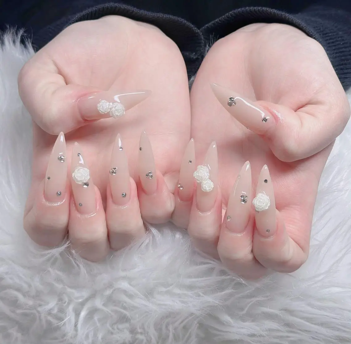 ネイル フレンチネイル ジェルネイル ハロウィン 韓国ネイル マグネットネイル ハンドネイル H.baby Nail Salonのネイルデザイン