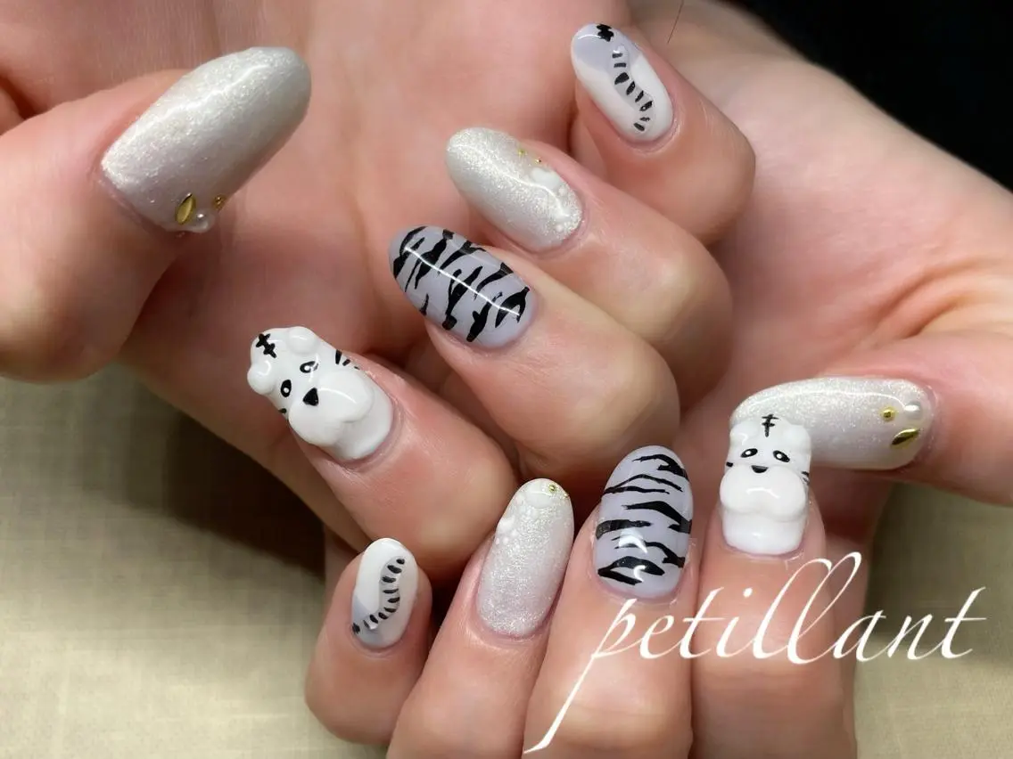ネイル アートネイル nail salon petillantのネイルデザイン