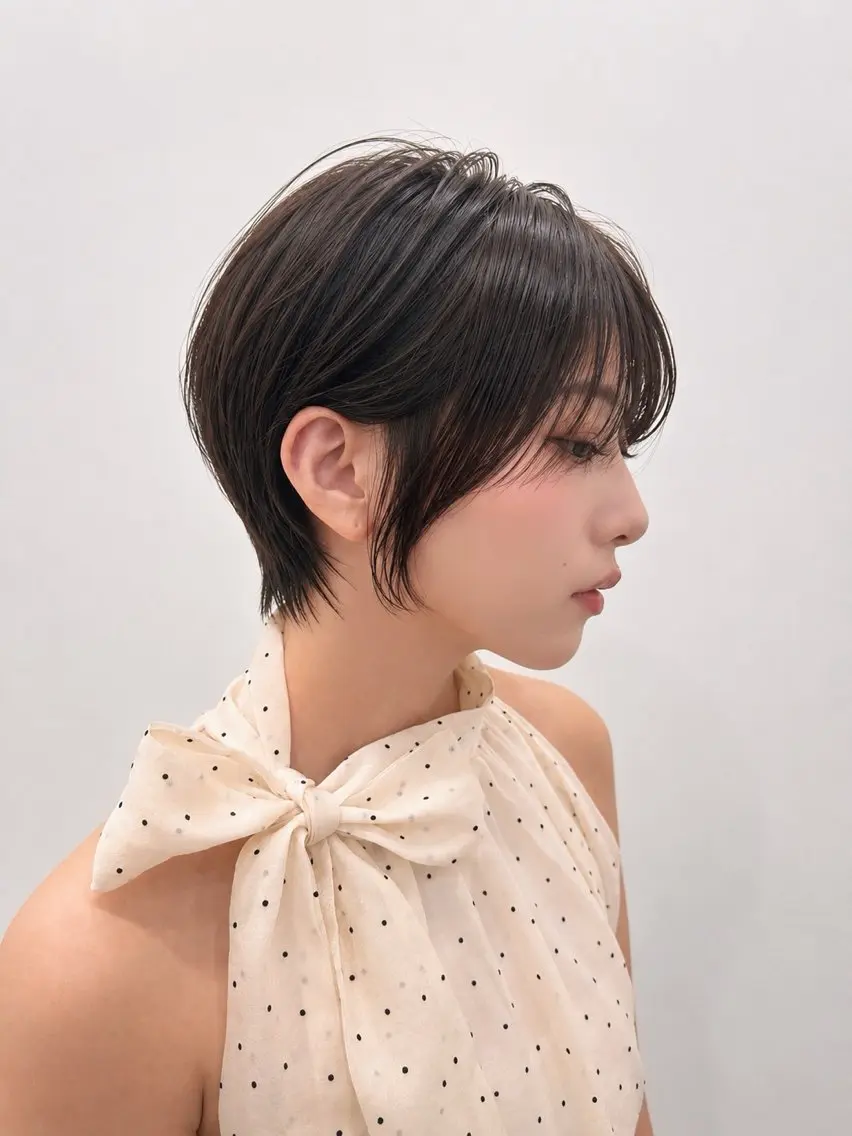 ショート カラー カット ヘアカラー トリートメント ショート/レイヤー/ 石橋代智のヘアスタイル