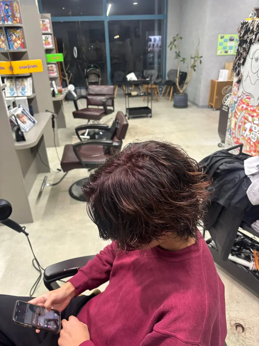 カット＋シャドウパーマの写真