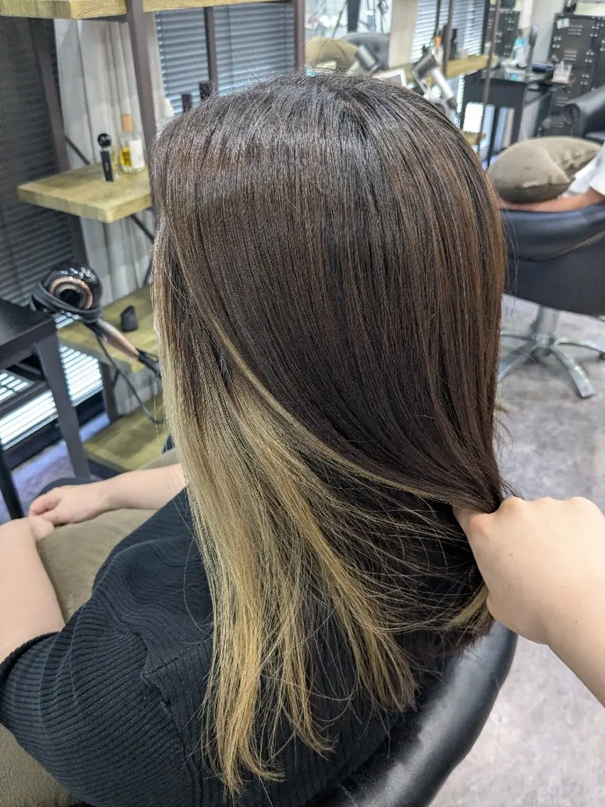 カラー 多田 遥香のヘアスタイル