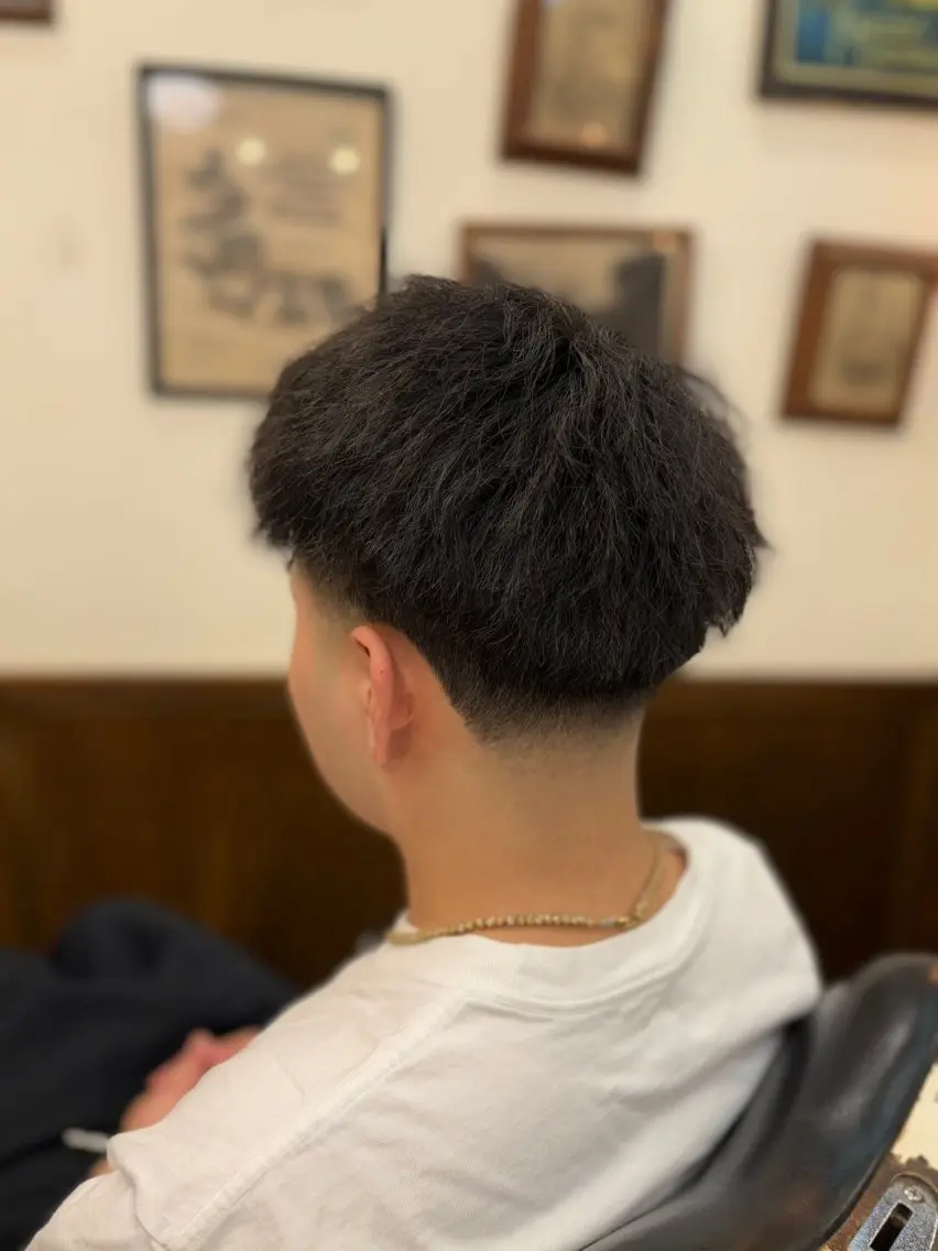 ミディアム 大久保 竣太のヘアスタイル