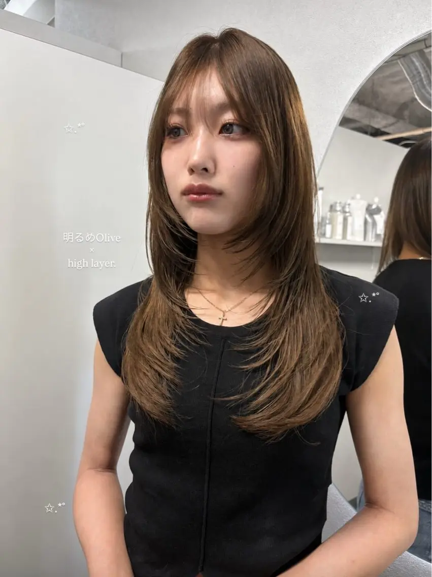 ロング 𝐘𝐮𝐢 ⠀のヘアスタイル