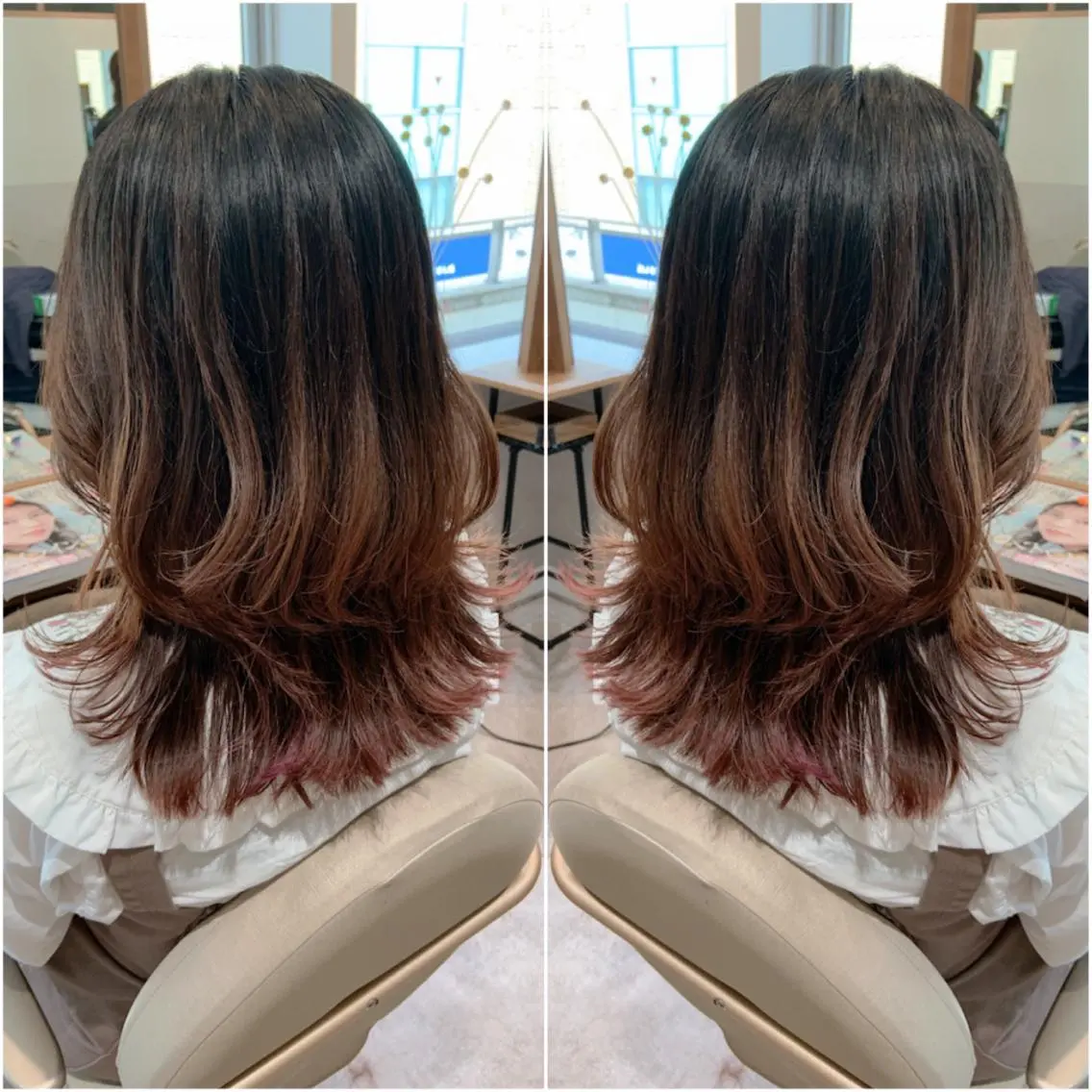 セミロング ヘアアレンジ ボブ くびれヘア カット トリートメント 韓国hair🦋 Nanaのヘアスタイル