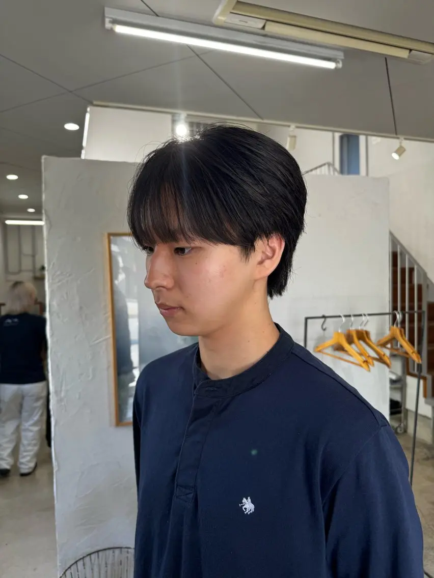 メンズ マッシュ シースルーマッシュ カット ヤハタ ダイキのヘアスタイル