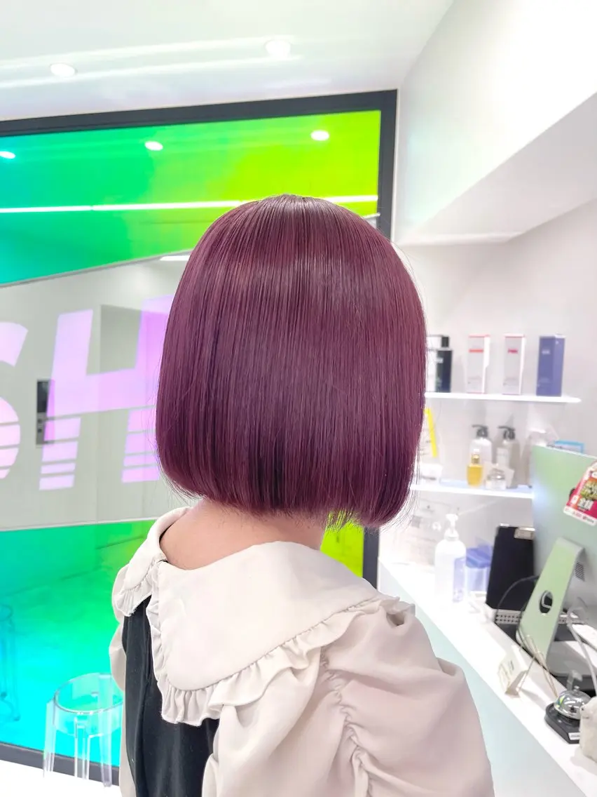 ショート カラー ヘアカラー 🤍💕ブリーチカラ ーAyaka💕🤍のヘアスタイル