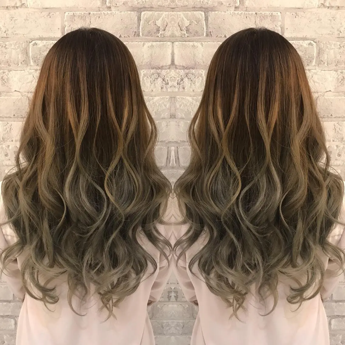 ロング カラー ヘアアレンジ EARTH 越谷店のヘアスタイル
