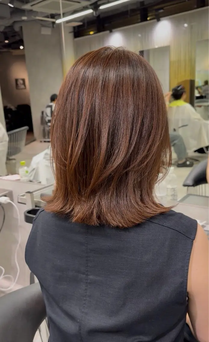 ミディアム 【レイヤーカット】 関根【コテ巻パーマ】のヘアスタイル