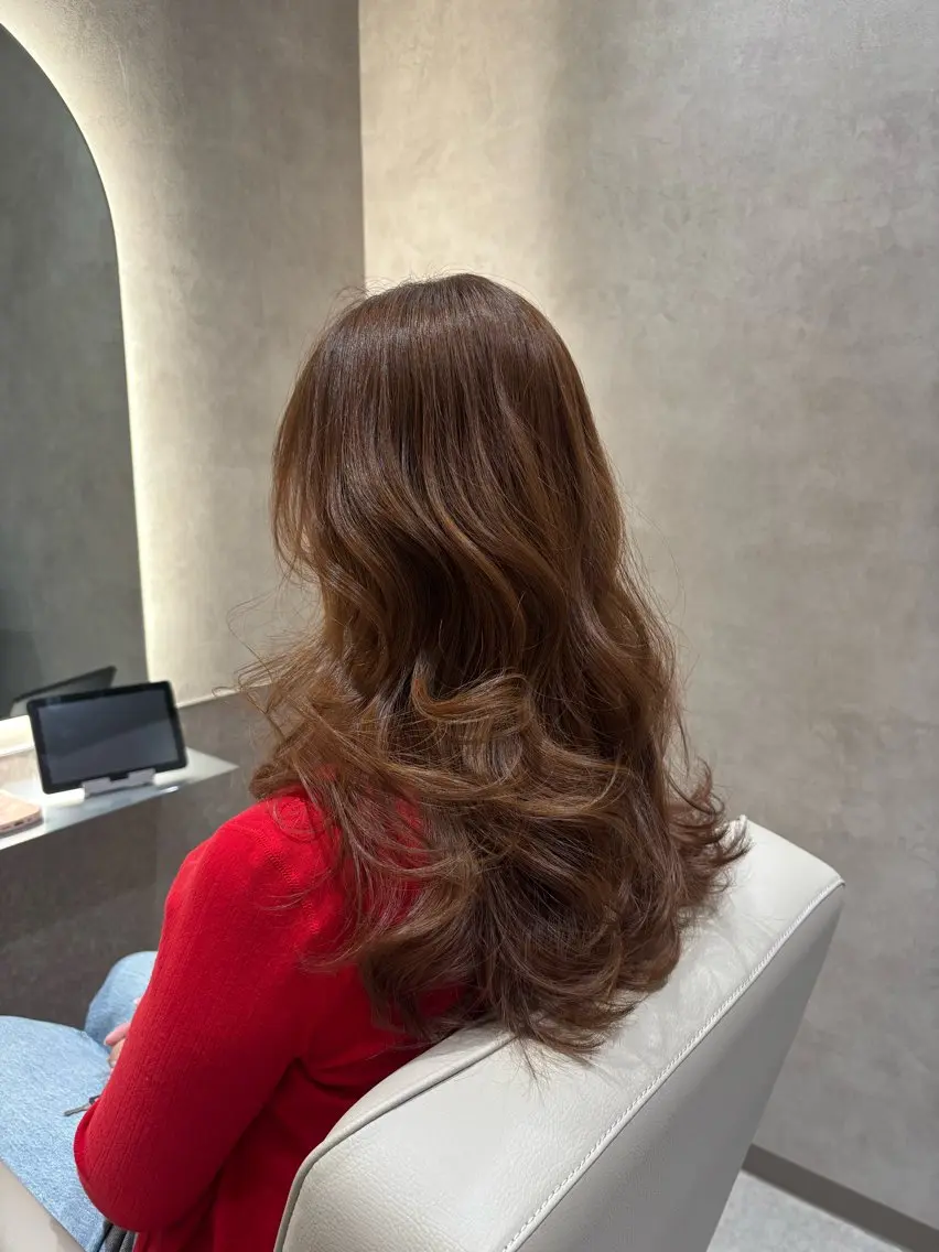 ロング カラー zina🎀レイヤー 大西美羽のヘアスタイル