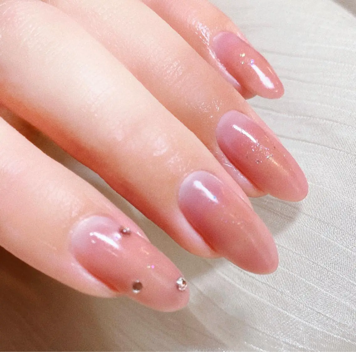 ネイル 長さ出し ハンドネイル Nailist suzuのネイルデザイン