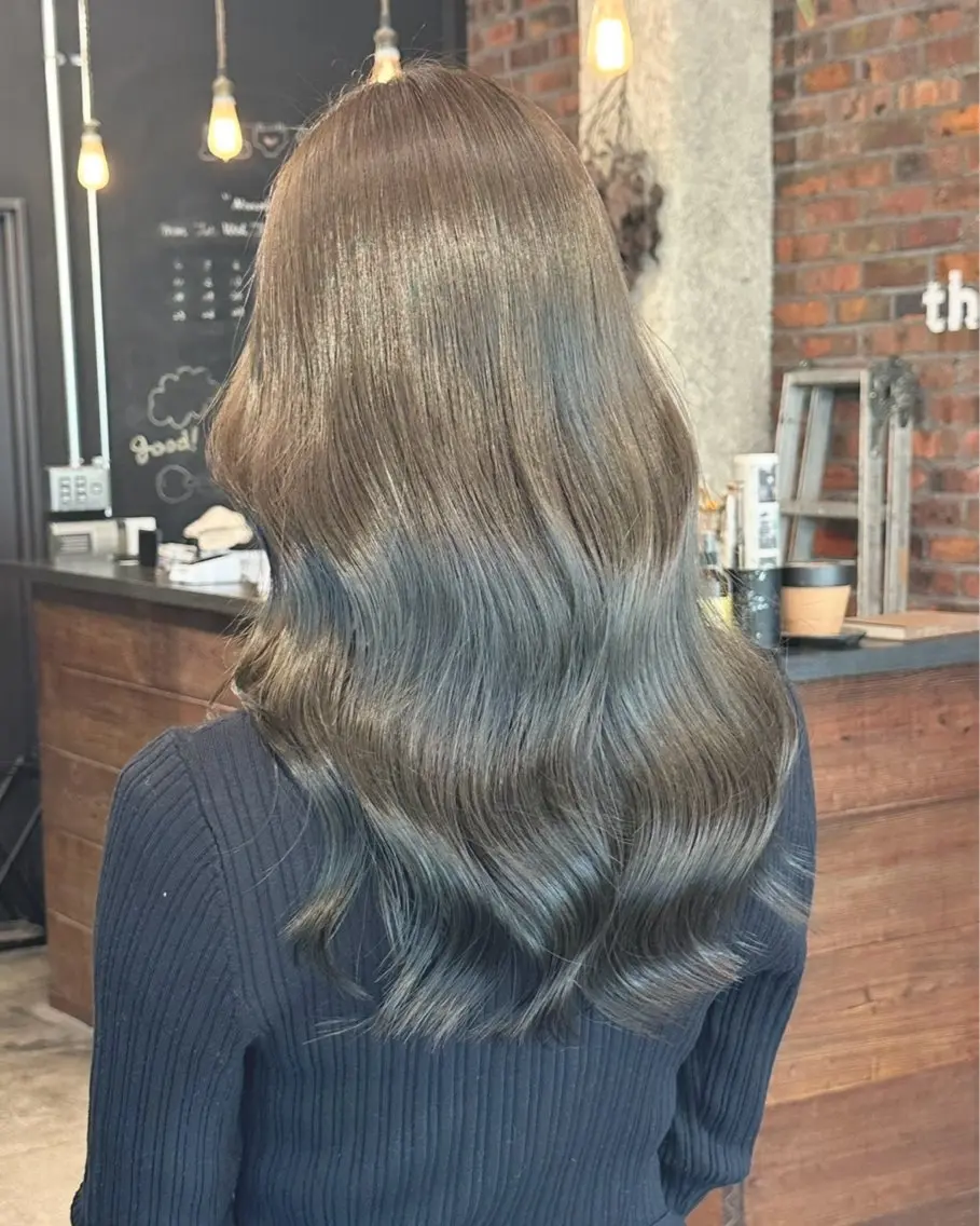 ロング カラー カット ヘアカラー トリートメント 村田 来倖のヘアスタイル
