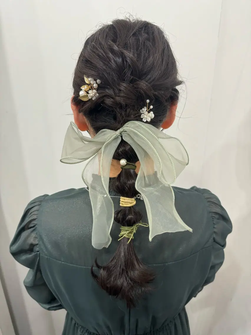ロング ヘアアレンジ 結婚式・ブライダル 🌷名駅/髪質改善 ヘアセット/モネ🌷のヘアスタイル