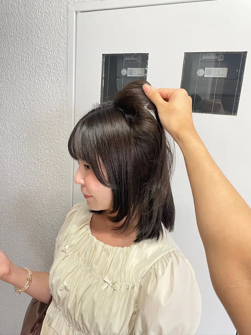 ミディアム カラー ヘアカラー JURI /HUIのヘアスタイル