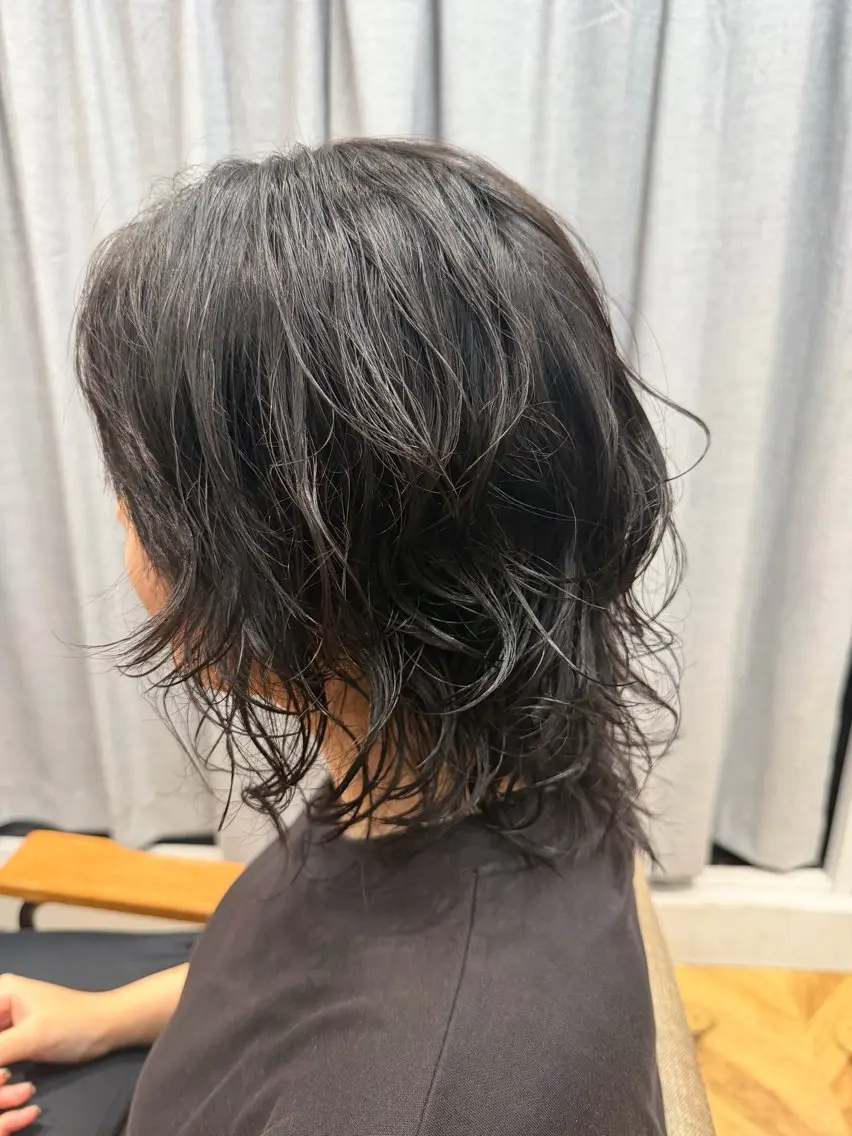 ミディアム パーマ ミディアムパーマ カット パーマ 🪄✨艶髪✨🪄 いわさきのヘアスタイル