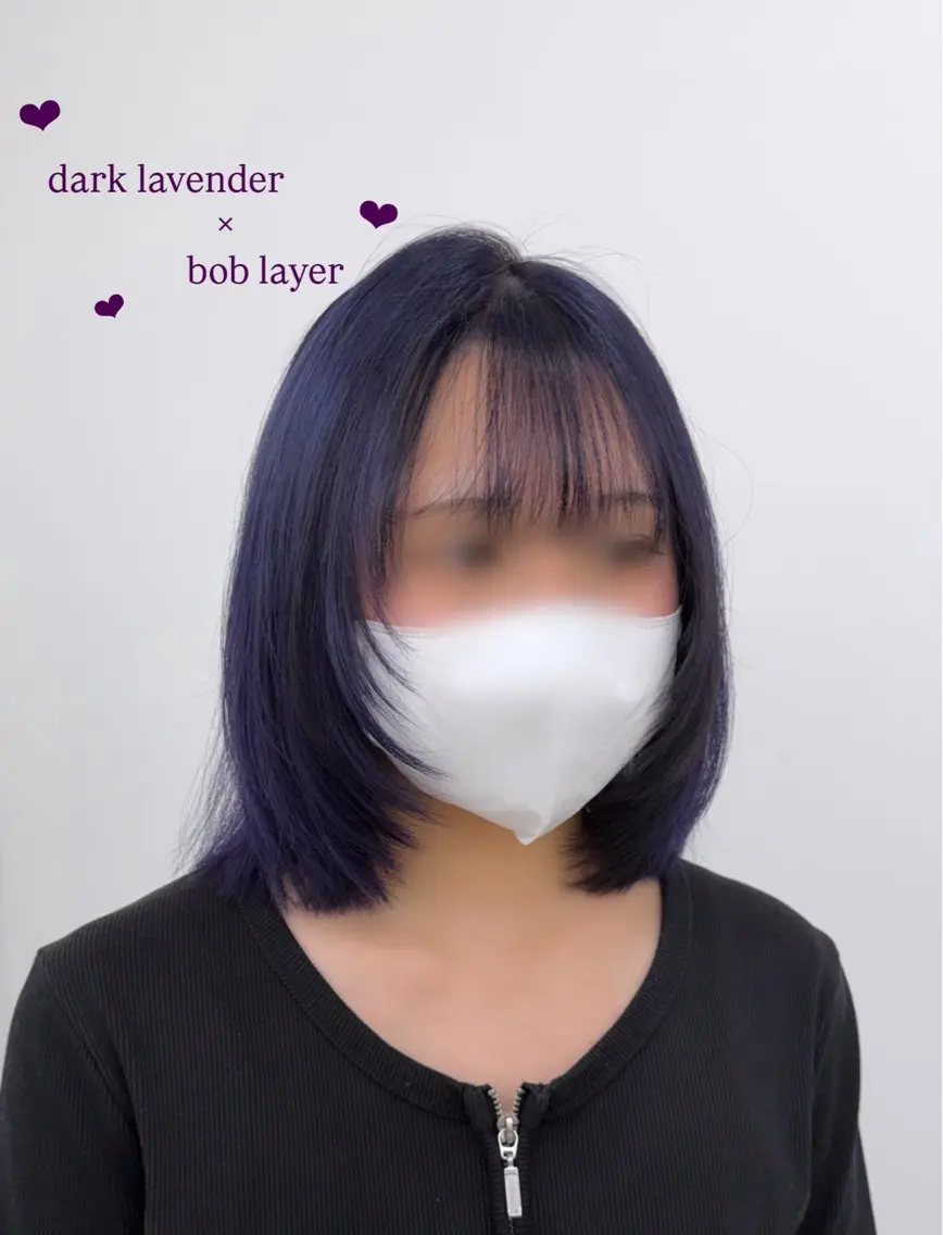ショート カラー ダブルカラー ラベンダーカラー レイヤーカット 小顔カット Nanami little 渋谷のヘアスタイル