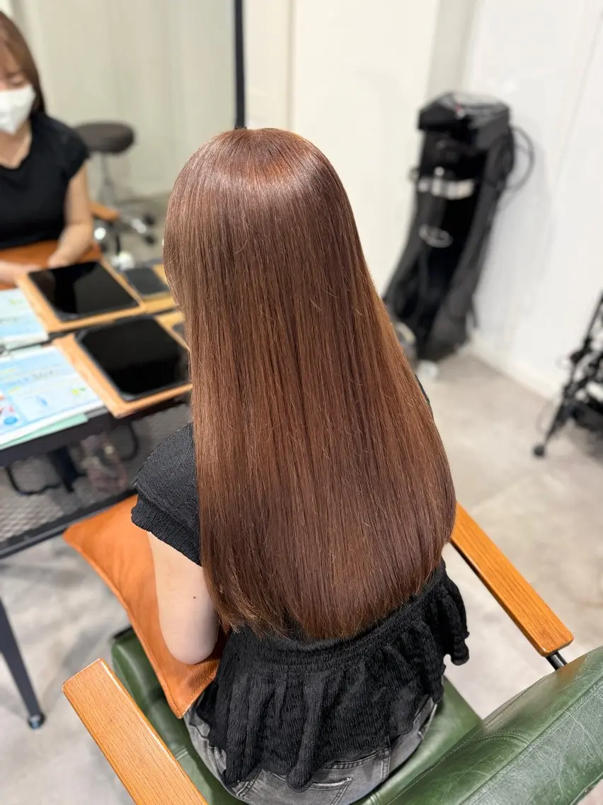 ロング カット ヘアカラー オリーブ🫒レイヤー /平尾/りの🤍のヘアスタイル
