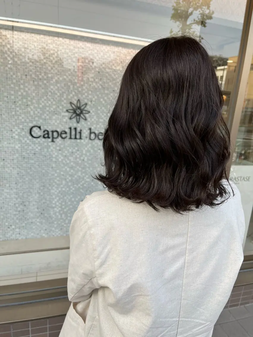 ミディアム アッシュ アッシュブラウン Eleanor枚方店 /梅木雄治のヘアスタイル