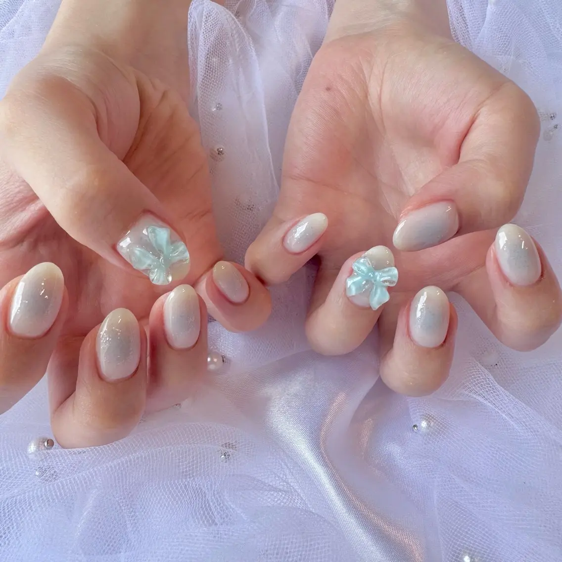 ネイル チークネイル ガーリー nail salon e'mu💐のネイルデザイン