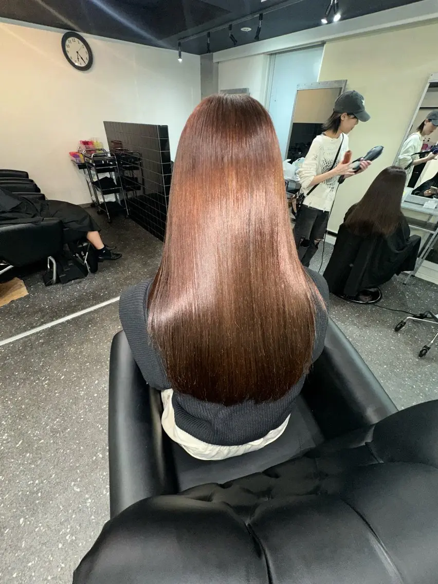 カラー パーマ カット ヘアカラー 縮毛矯正 トリートメント 髪質改善⭐️縮毛矯正 中野⭐️Rinaのヘアスタイル