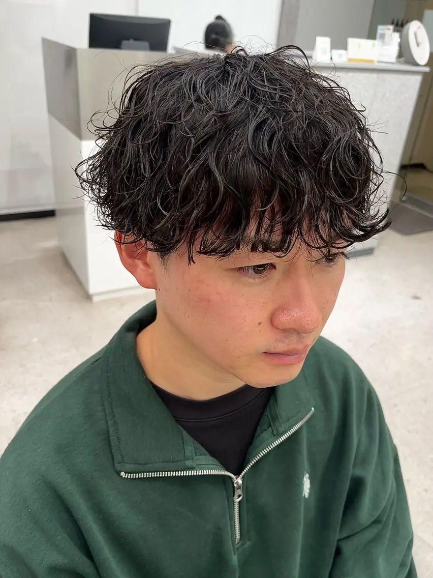 パーマ メンズ カット パーマ 🍐シャドウパーマ メンズ特化/守岡🍐のヘアスタイル