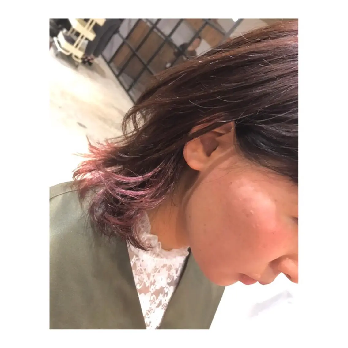ショート カラー ピンクカラー 外ハネヘア ウルフカット 竹嶌 健吾のヘアスタイル