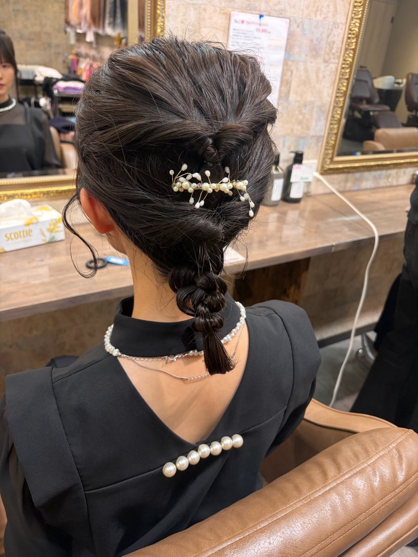 ミディアム ヘアアレンジ ヘアセット 前田 みのりのヘアスタイル