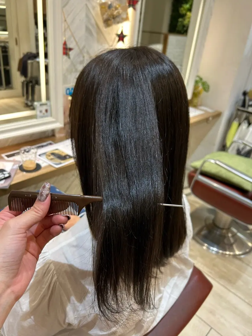 セミロング カラー ブリーチ超特化美容師 ☯️ルカ✡️💫のヘアスタイル